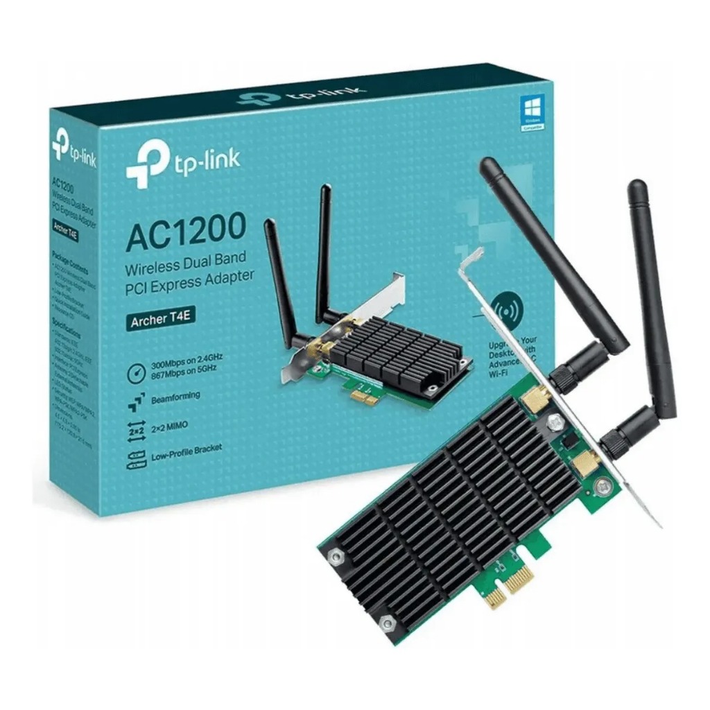 Placa De Rede Wifi Pcie Tp-link Archer T4e Ac1200 Dual Band