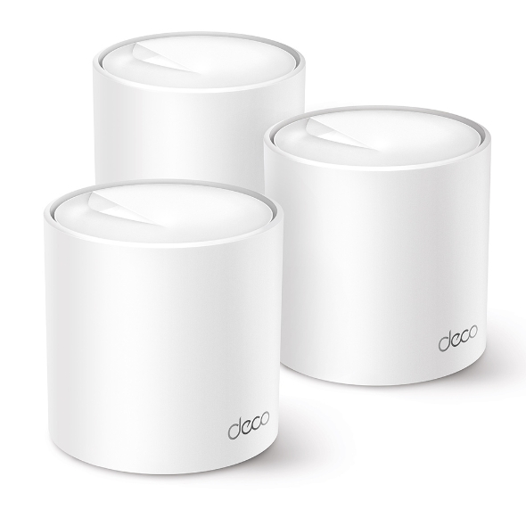TP-Link Deco X50 (3 un.) Mesh Wi-Fi 6 AX3000, Dual band, cobre até 600 m², 150 dispositivos