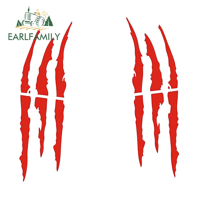 EARLFAMILY Monstro Garras Adesivo De Carro Skate Motocicleta Portátil Windows Protetor Solar Decalques Vinil À Prova Dwa