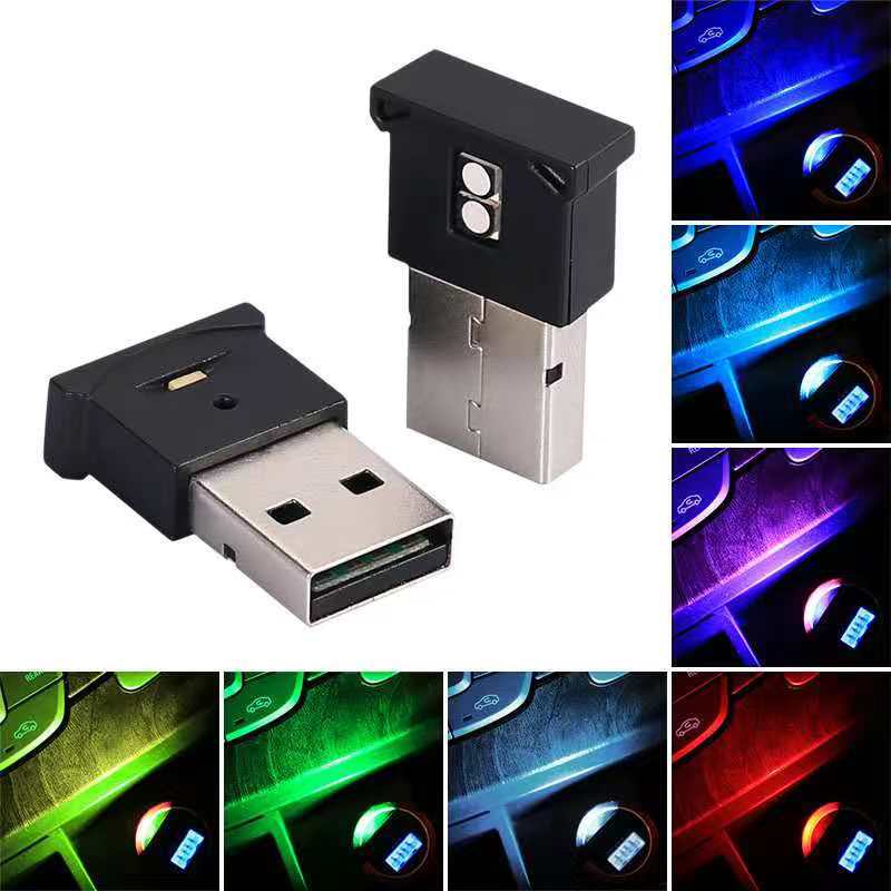 Luz ambiente do carro usb carro sem necessidade de modificação interior do carro luz noturna portátil pequena luz decorativa luz ambiente multifuncional
