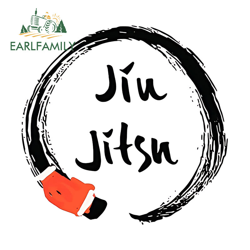 EARLFAMILY Jiu Jitsu Adesivo De Carro Prancha De Surf Portátil Pára-Brisa Sedan Personalidade À Prova De Riscos Decalque