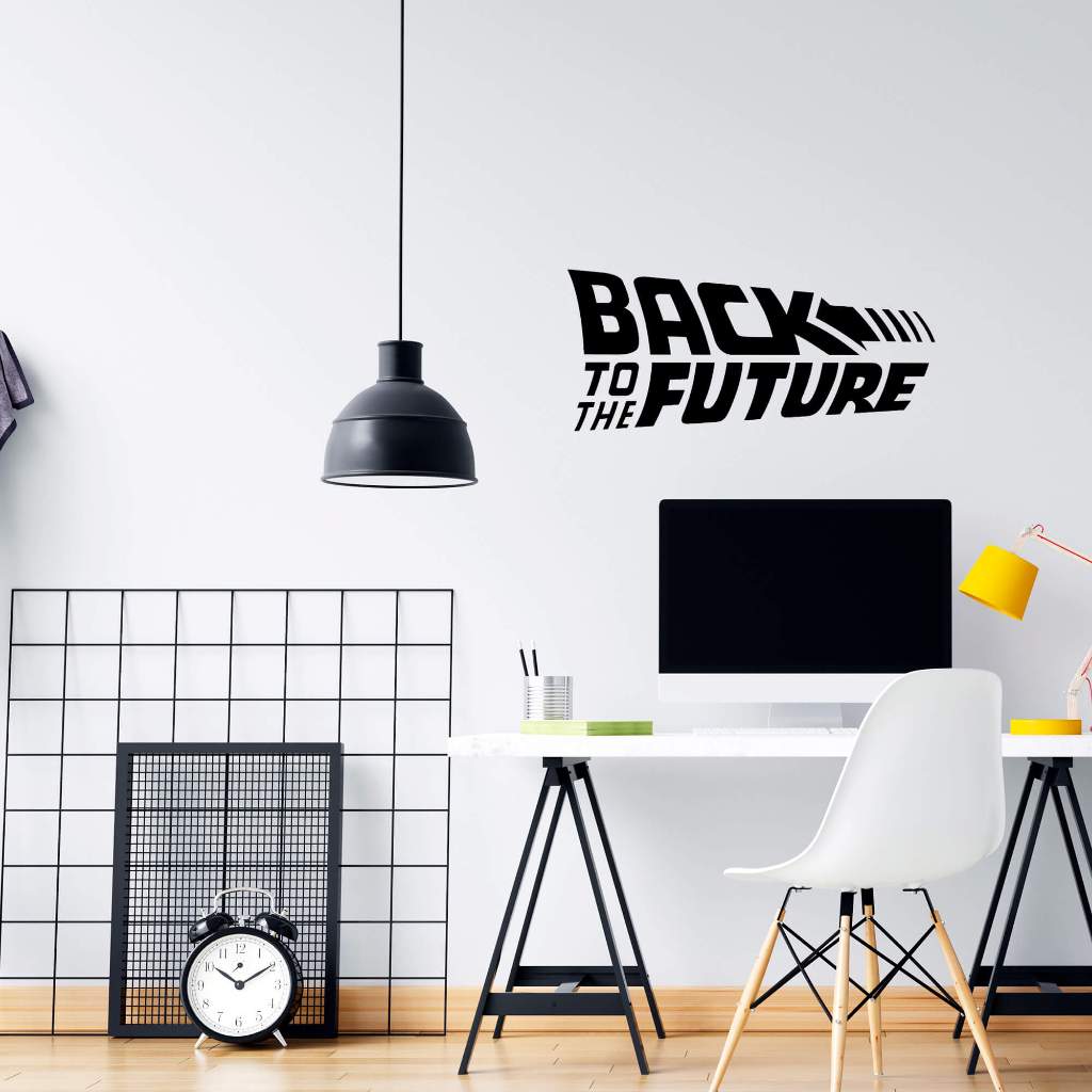 Adesivo de Parede Logo Filme De Volta Para o Futuro Inglês Back to The Future