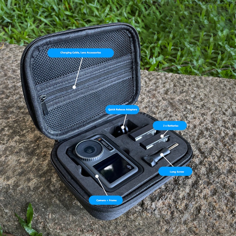 Bolsa de Carregamento para DJI Action 3 4 5 - Acessório para Câmera, Bolsa de Armazenamento para DJI Osmo Action 5 4 3,