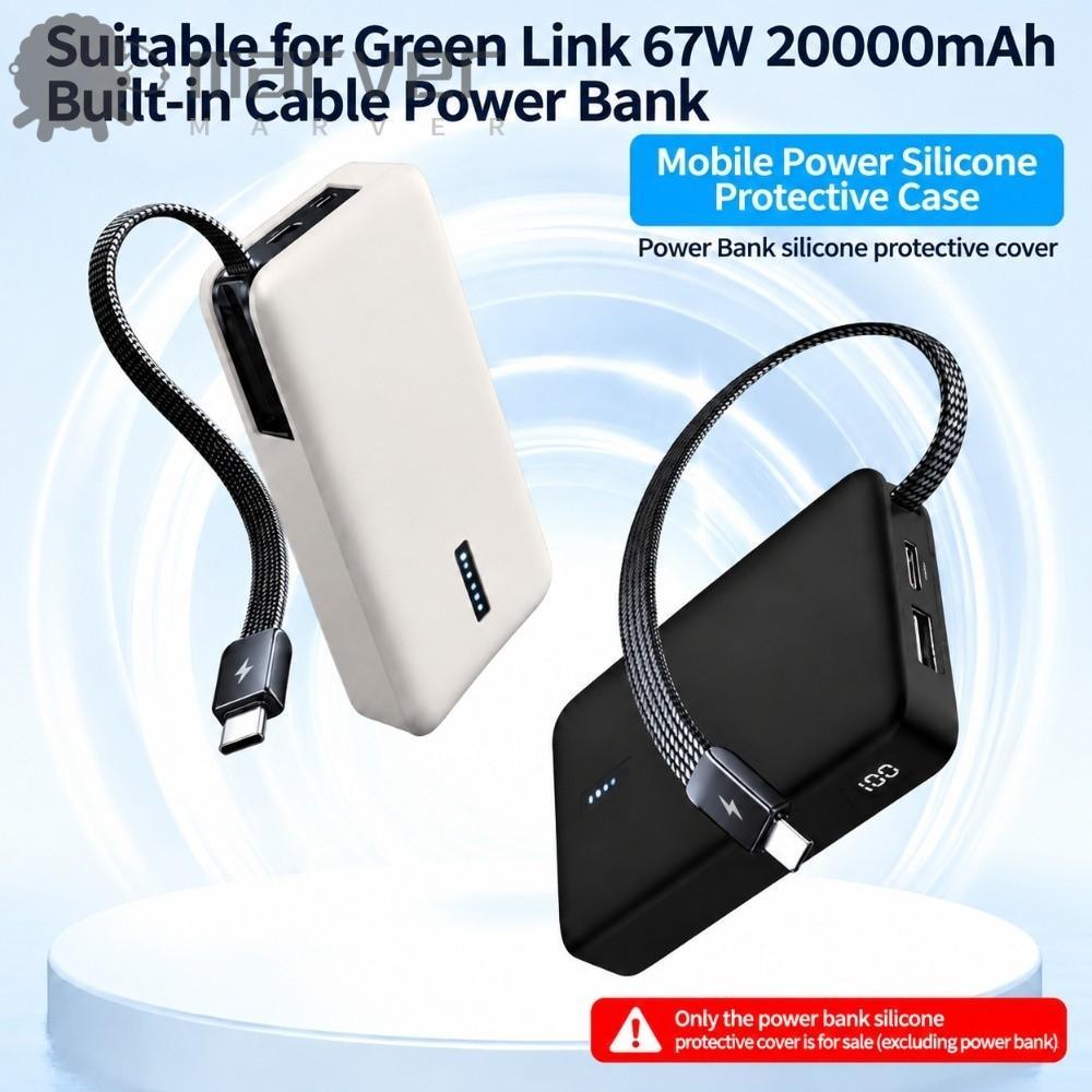 Capa Protetora De Energia , Protetor De Carregador Anti-Queda De Silicone , Transporte Macio Para UGREEN 67W 20000mAh
