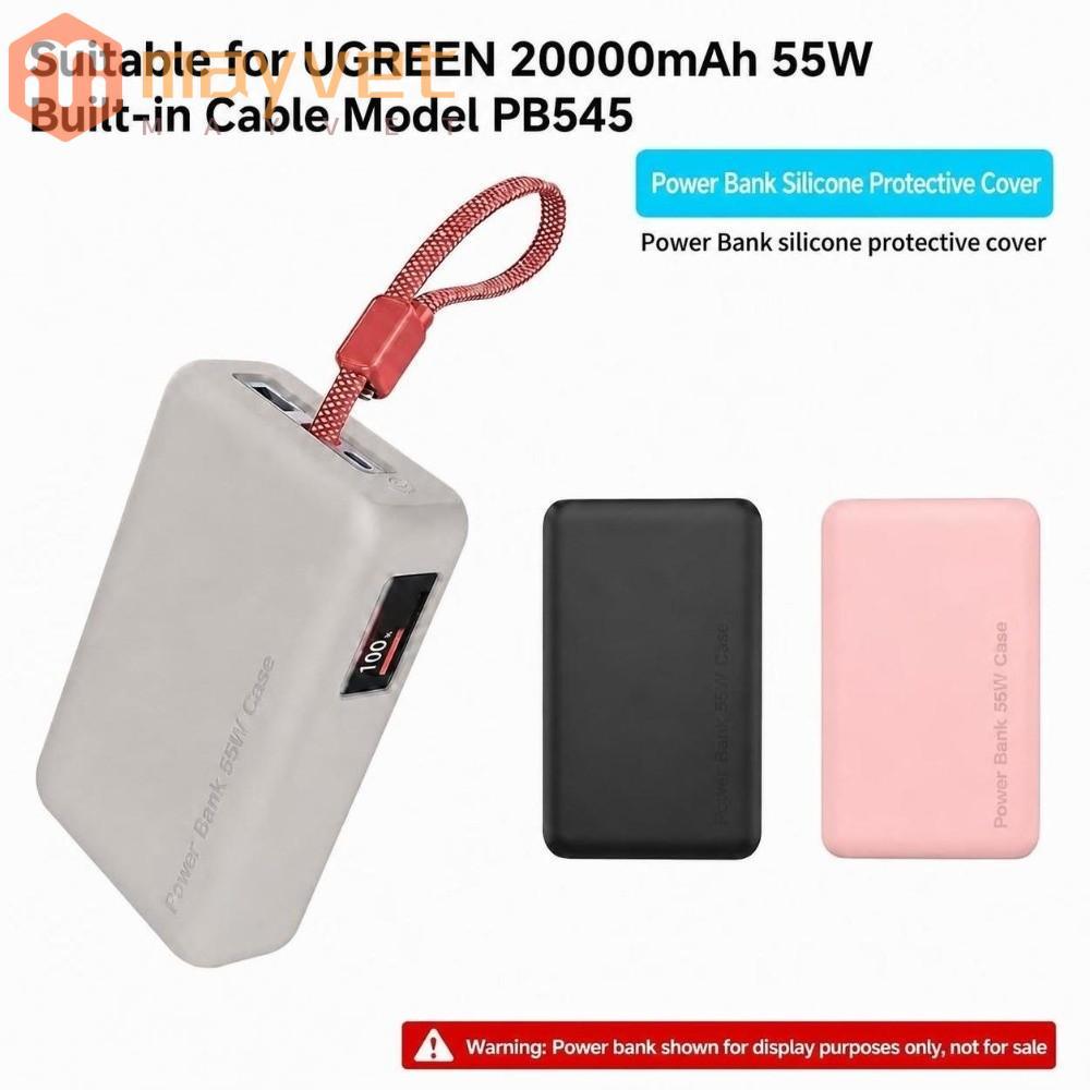 Silicone , Protetor Macio À Prova De Poeira , Capa Protetora Portátil Choque Para UGREEN 55W 20000mAh