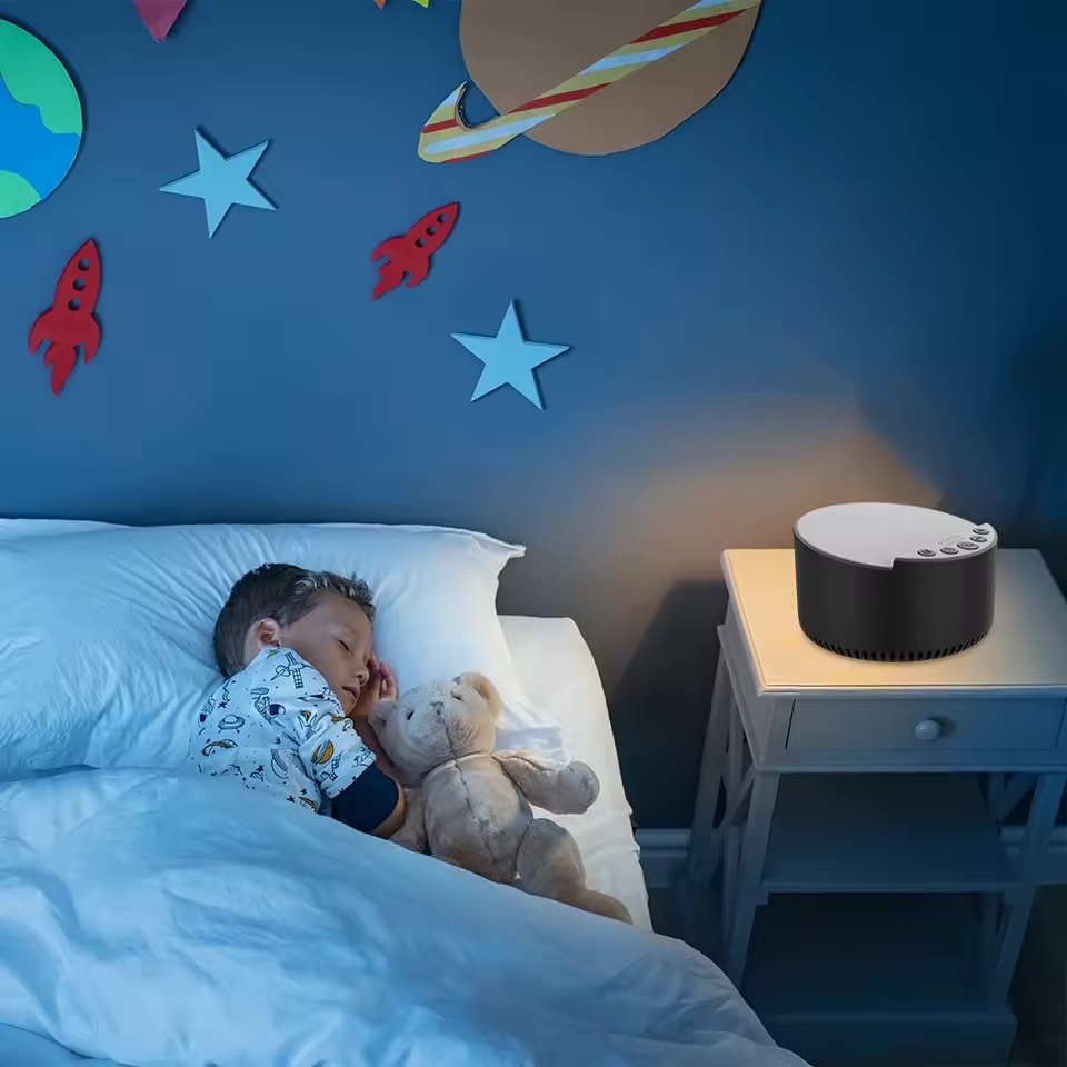 Mini Portátil Ruído Branco Bluetooth Alto-Falante Sleep Aid Soundbar 15W Carregamento Sem Fio Caixa De Música Suporte De