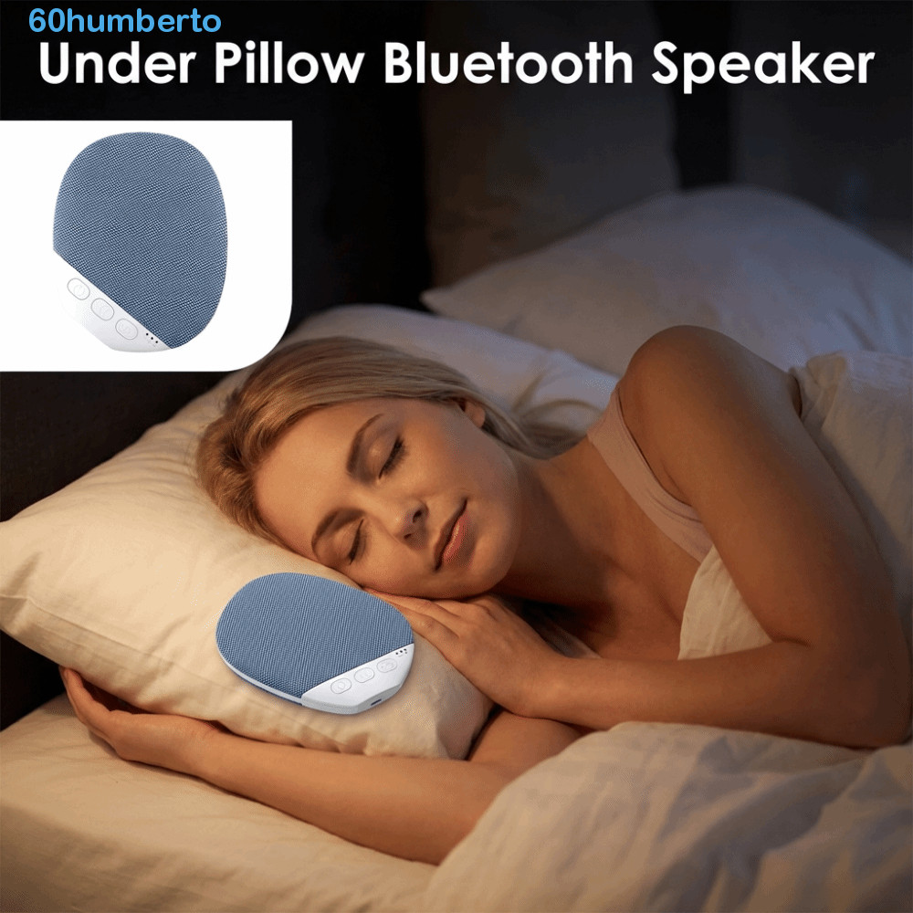 HUMBERTO Alto-Falante Bluetooth Sob Travesseiro , 5.3 Sleep Aid Ruído Branco HiFi Som Estéreo Mini Ultrafino Sem Fio Par