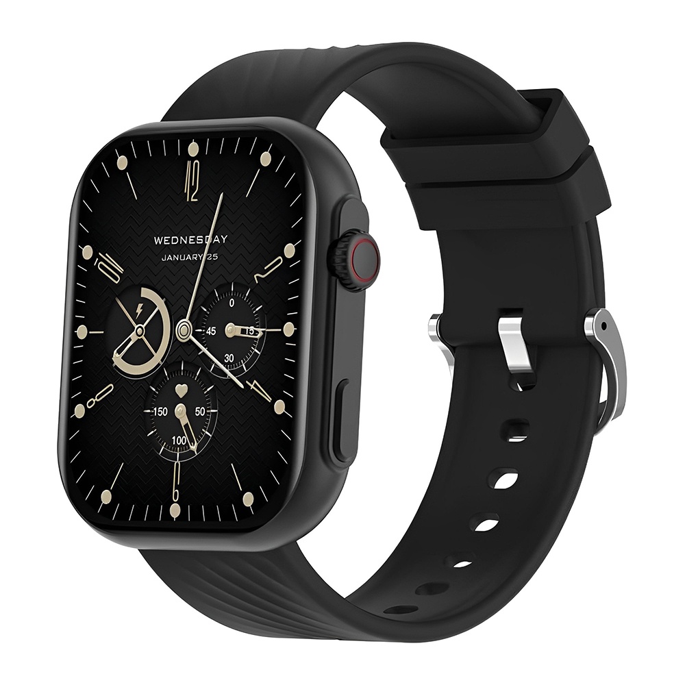 Relógio Smartwatch Zwear Zl80 Chamada Bluetooth 5.2 Tela 2.01 pol. Preto