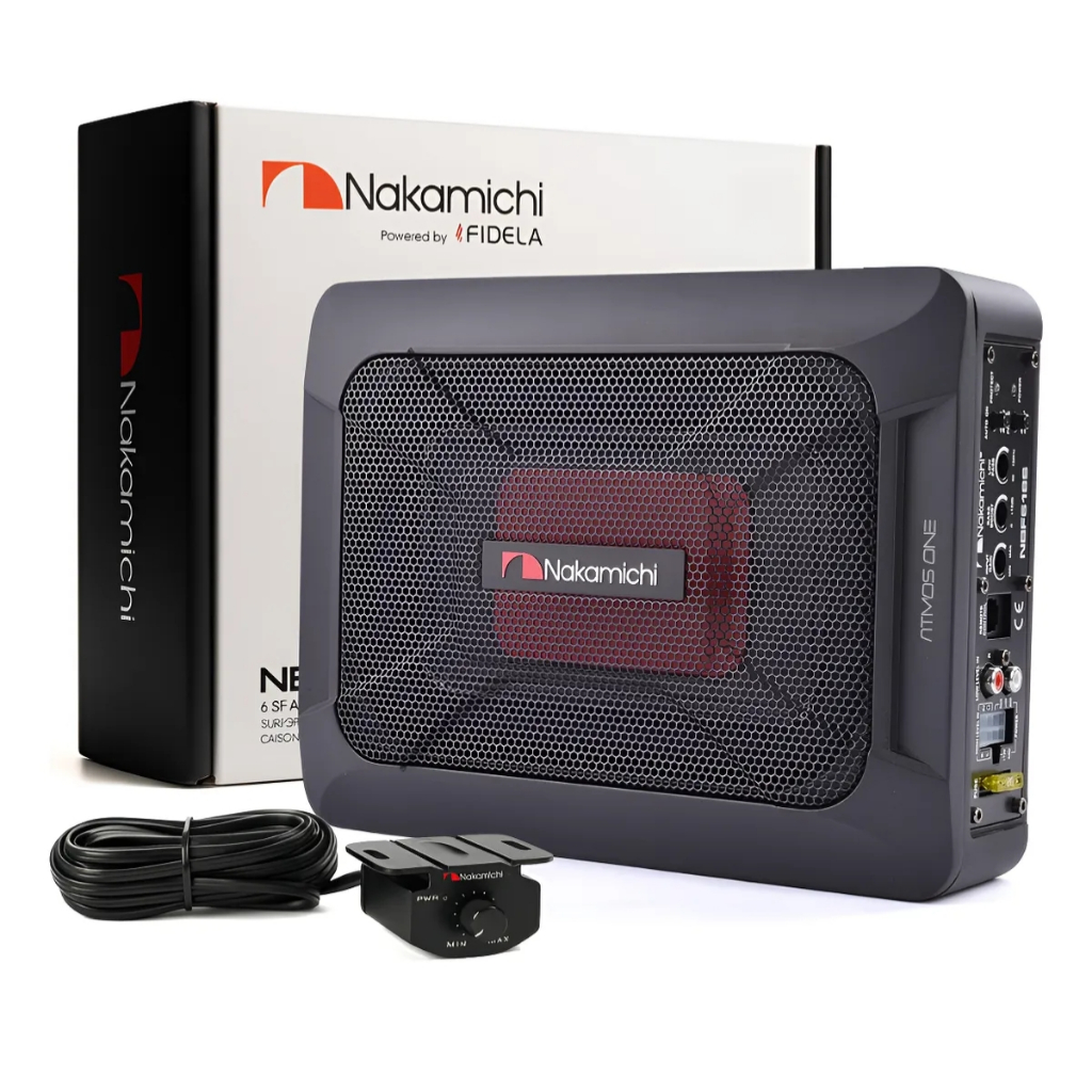 Nakamichi Caixa Aluminium Active Nbf618s 6x8 Polegadas 1000W RMS 4 Ohms