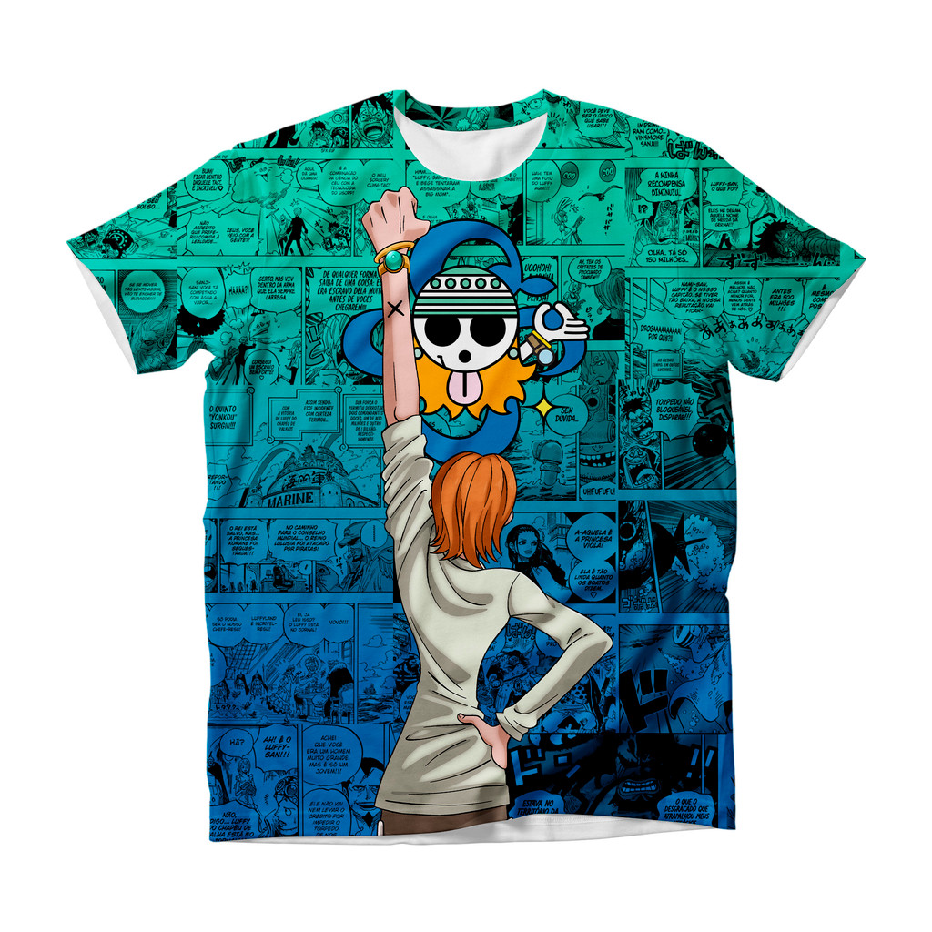Camiseta One Piece Nami Alabasta Anime Dry Fit Masculina Feminina Infantil Plus Size Unissex