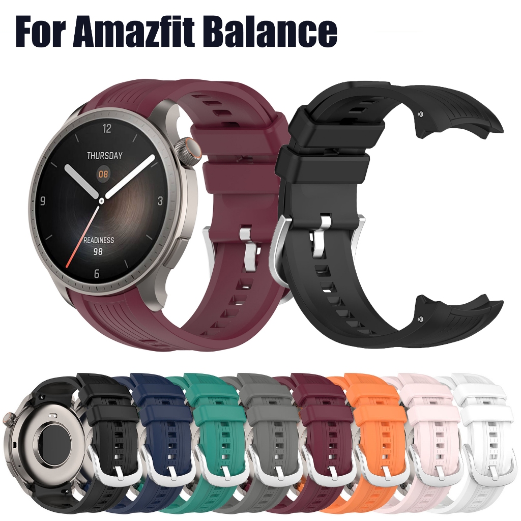 Bracelete De Silicone Para O Amazfit Balance SmartWatch Replacement WristBand Acessórios