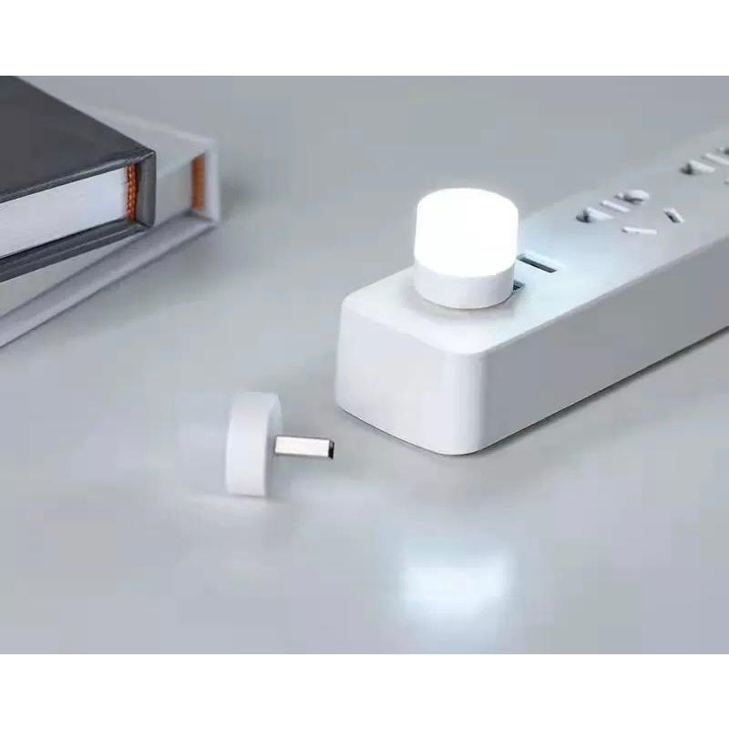 Mini Lâmpada De Led USB Portátil Luz Noturna Leitura Livros Notebook Power Bank