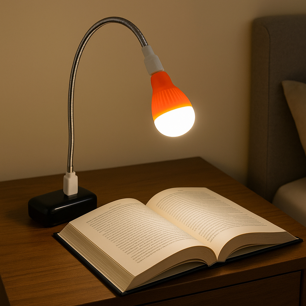 Luminária Flexível USB Portátil Led Branco para Powerbank, Carregador ou Notebook