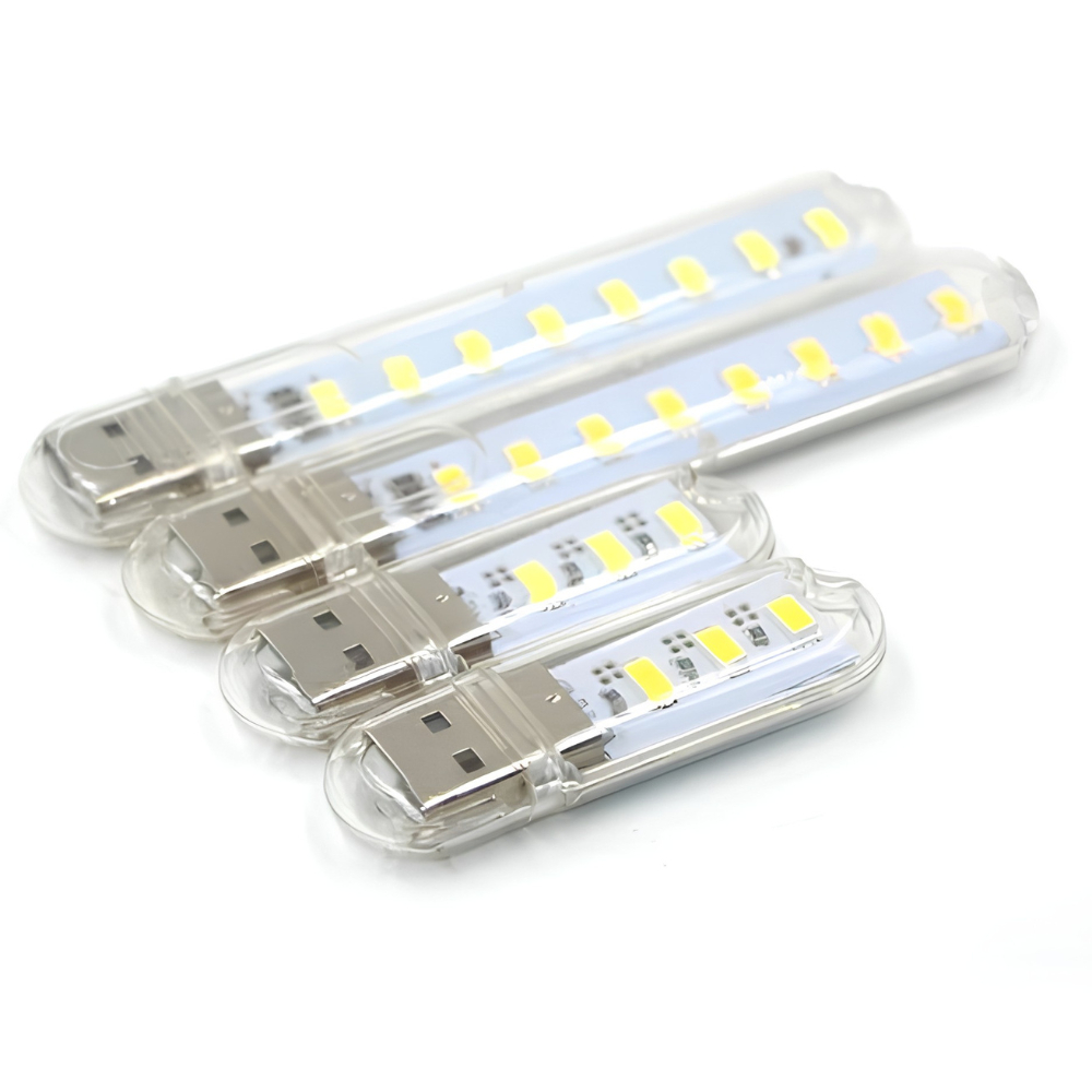 Mini Luminária USB LED 3 LEDs Portátil | Luz Noturna para Notebook, Power Bank e PC