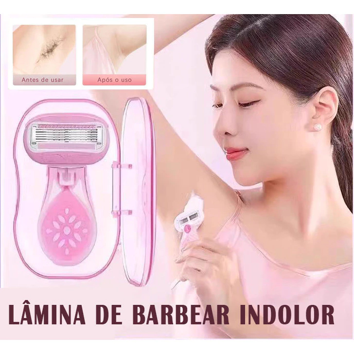 Mini Removedor Pelos Feminino – Sensível, Portátil e Dual Uso