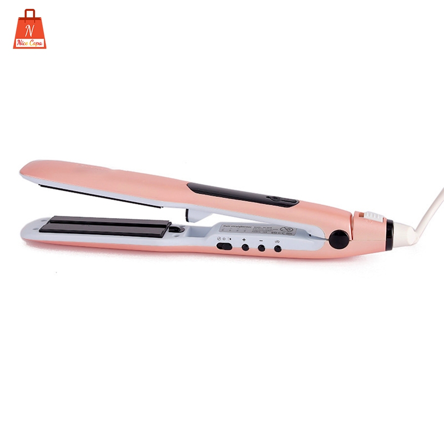 Venda quente encaracolado alisamento de cabelo dual tala elétrica mini alisador de cabelo portátil