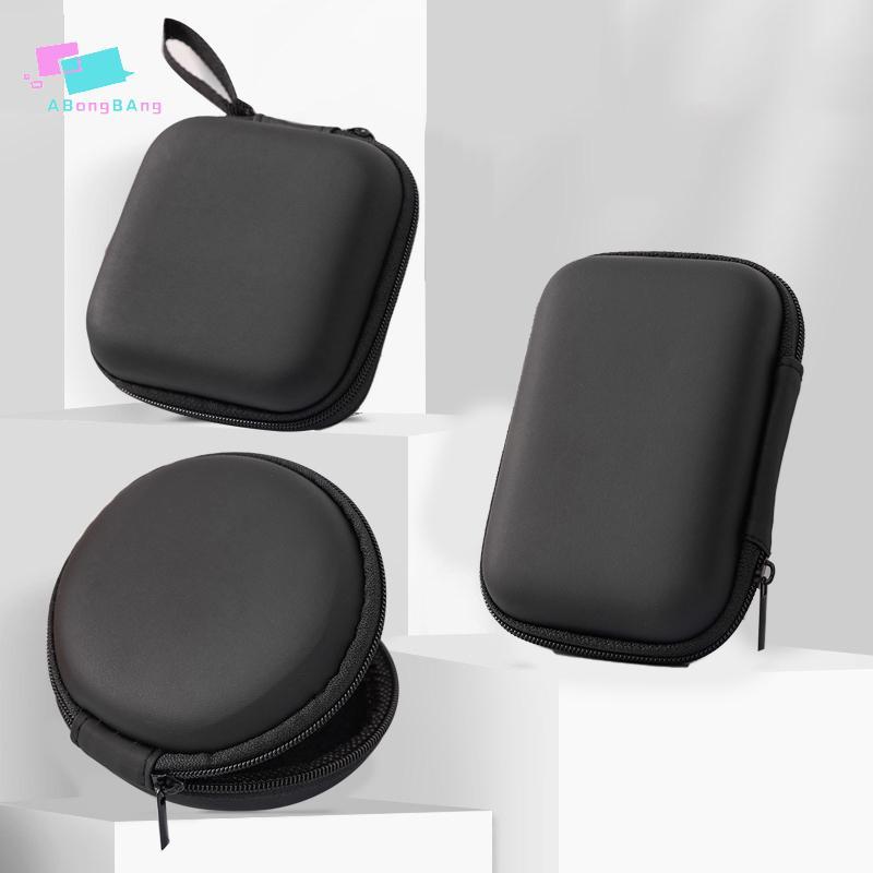 Abongbanghn Portátil Mini 3C Casca Dura Gadgets Digitais Saco De Armazenamento Couro Artificial Fone De Ouvido Cabo Dado
