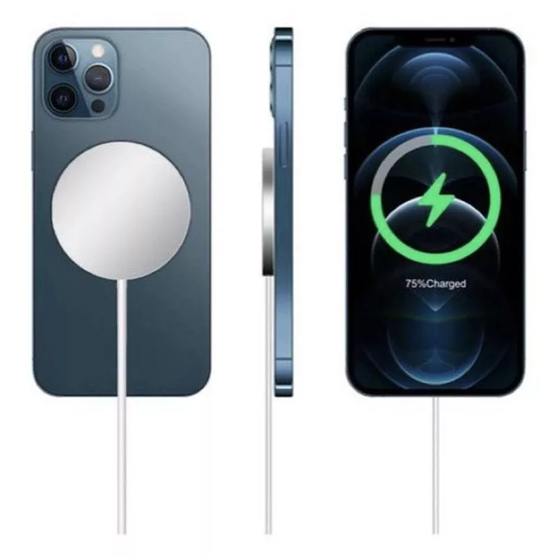 Carregador Magnético Sem Fio Maça Magsafe 15W Carregamento Rápido - ENVIO IMEDIATO