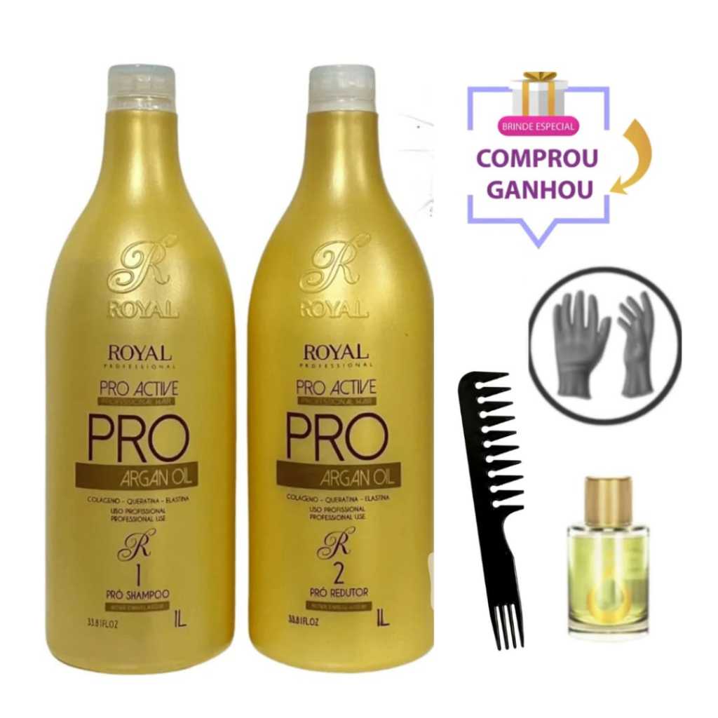 Royal Professional Pro Active Argan Progressiva Alisa 100% 2x1000ml