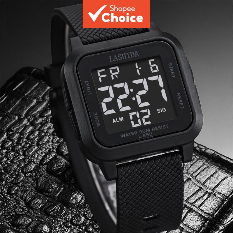 Relógio Militar Digital Masculino À Prova D'água Com Display Duplo Luminoso Data Semana Mostrador Grande