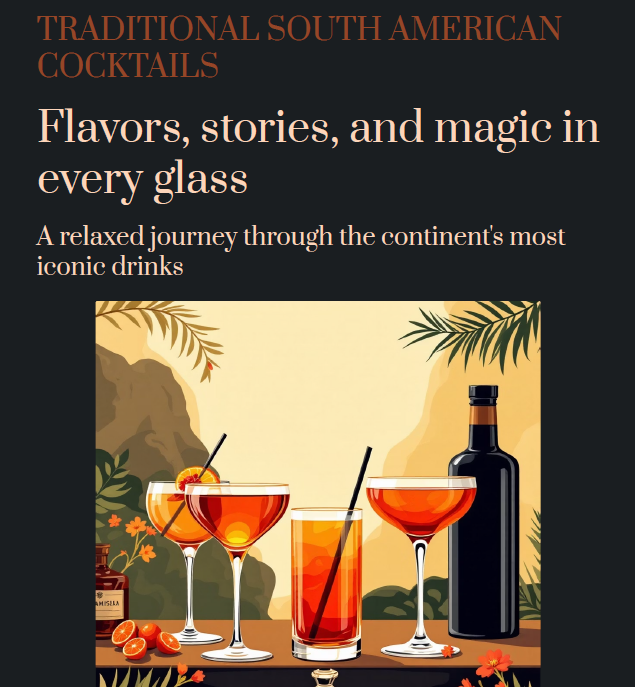 TRADITIONAL SOUTH AMERICAN COCKTAILS