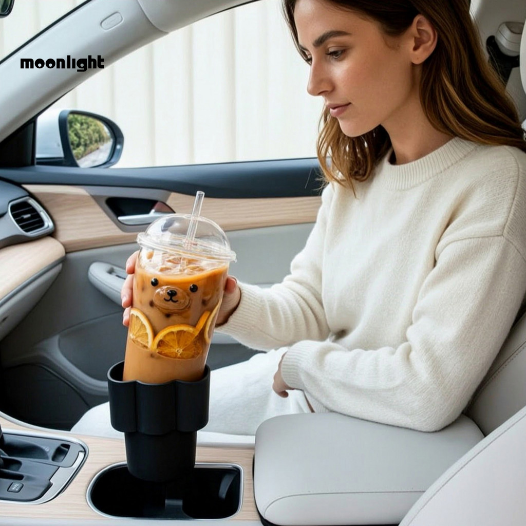 Bear Car Cup Holder Cute Glass Drink Adapter for Vehicle Wide Stable Tumbler Support Organizer Coffee Stand Accessory fo