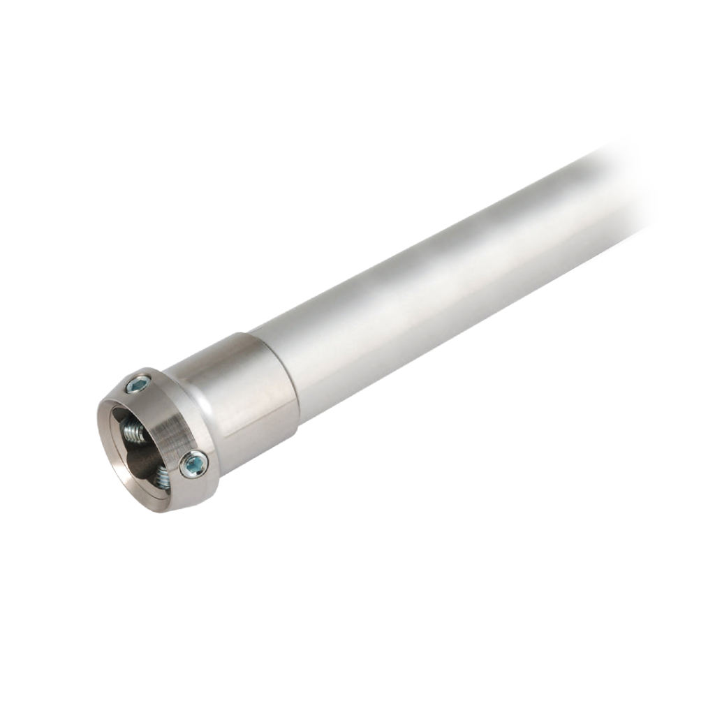 Tubo de Alumínio 30mm com Adaptador de Aço Longo 420mm