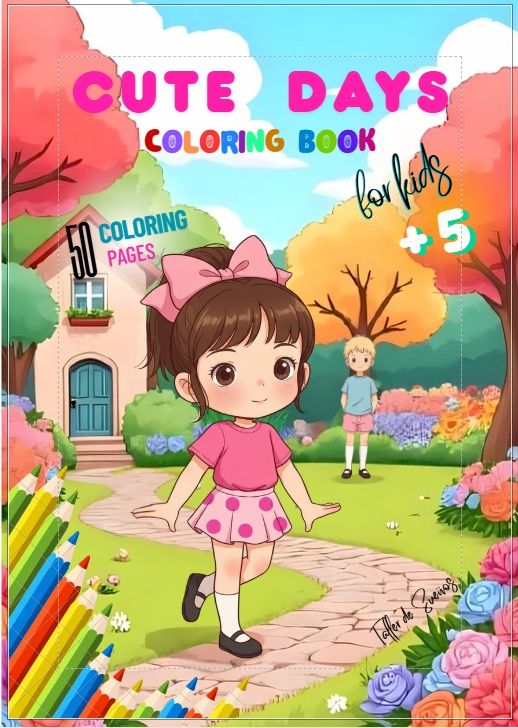 Cute Days Coloring Book for Kids