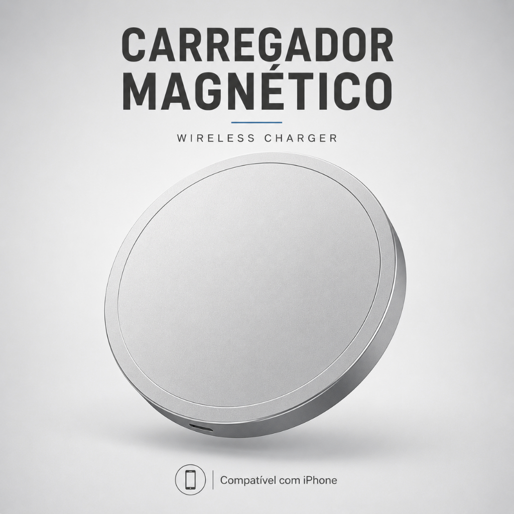 Carregador Magnético Sem Fio MagSafe Wireless Charger iPhone