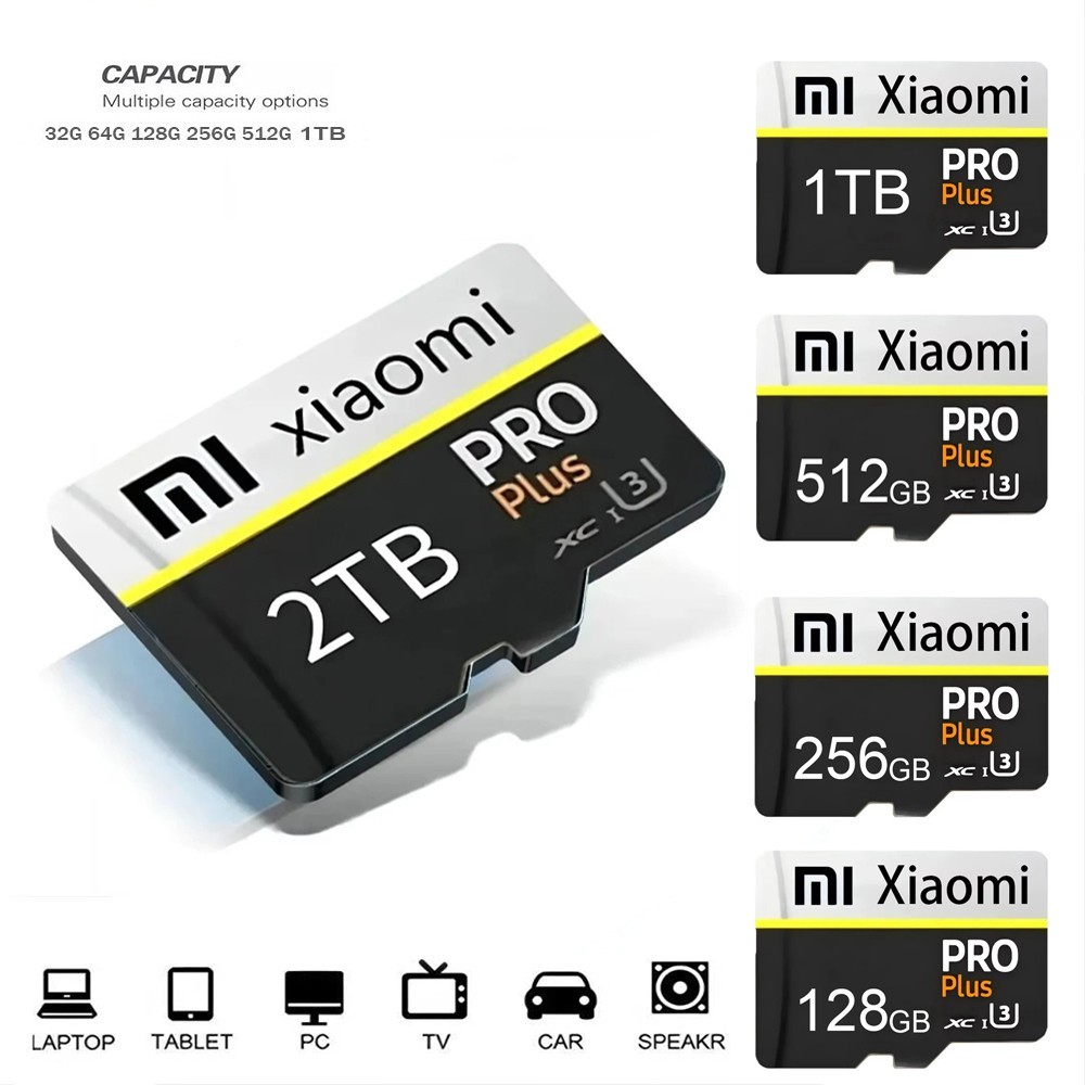 Cartão De Memória De 2TB , 1TB , 512GB , 256GB , Class10 , Mini TF , U1 , SD Para Celular , Dispositivo Automotivo , Com