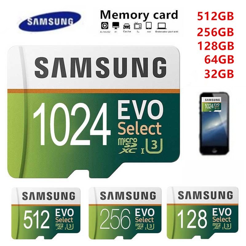 Durabilidade De Vídeo 32GB 64GB 128GB 256GB 512GB 1TB Cartão Micro SD TF Class10 Para Telefone De Carro