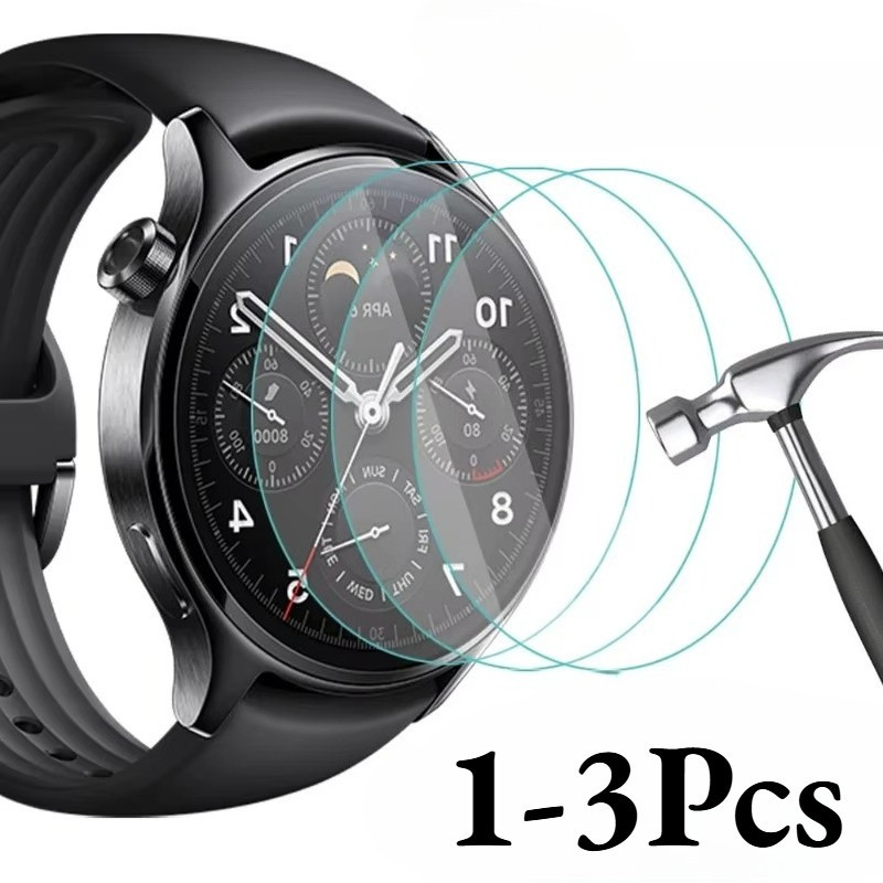 1-3 Pcs Filme De Vidro Temperado Para Samsung Gear Galaxy Watch Active Classic S2 S3 4 40mm 42mm 44mm Fácil De Aderir Pr