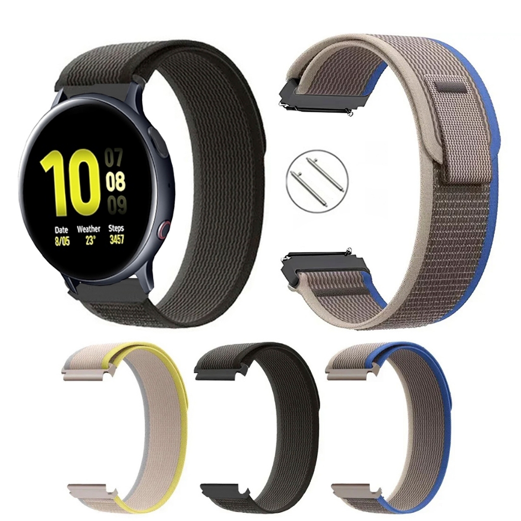 Pulseira 20mm Trail Loop de Nylon para Smartwatch Galaxy Active 2 40mm e 44mm de Engate Rapido