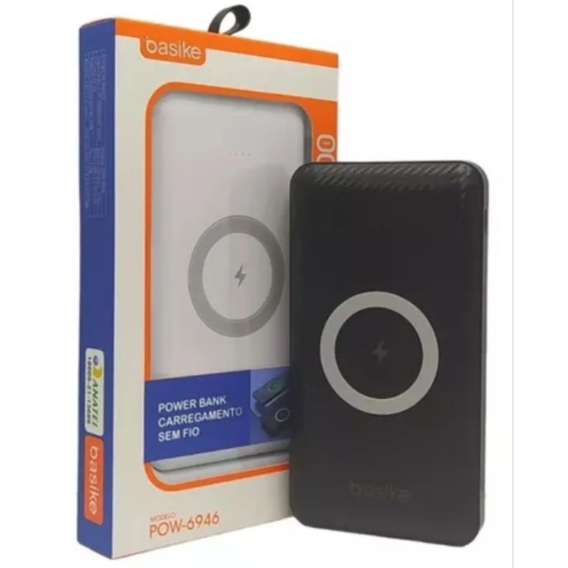 Power Bank Carregador Portátil Sem fio Wireless Indução Inova 10000 mAh 10W Bateria Inteligente Inova POW 6946