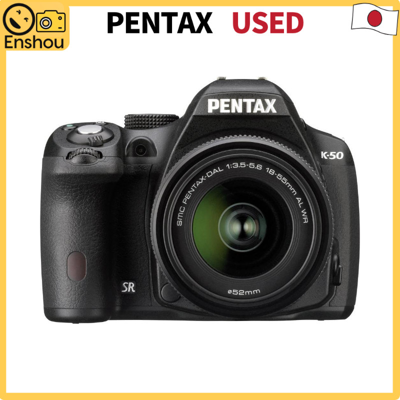 USED Do Japão [USADO]RICOH Digital Single-Lens Reflex PENTAX K-50 with DAL 18-55mm WR Lens Kit Black K-50 L18-55WR KIT JAN:4549212233241