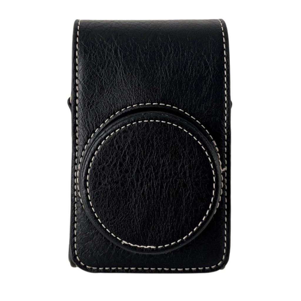 Estojo para câmera digital Bolsa de armazenamento de couro PU com alça de ombro removível Compatível RICOH GR2 / GR3 /