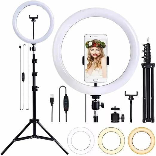 RING LIGHT ILUMINADOR POTENTE GRANDE 10