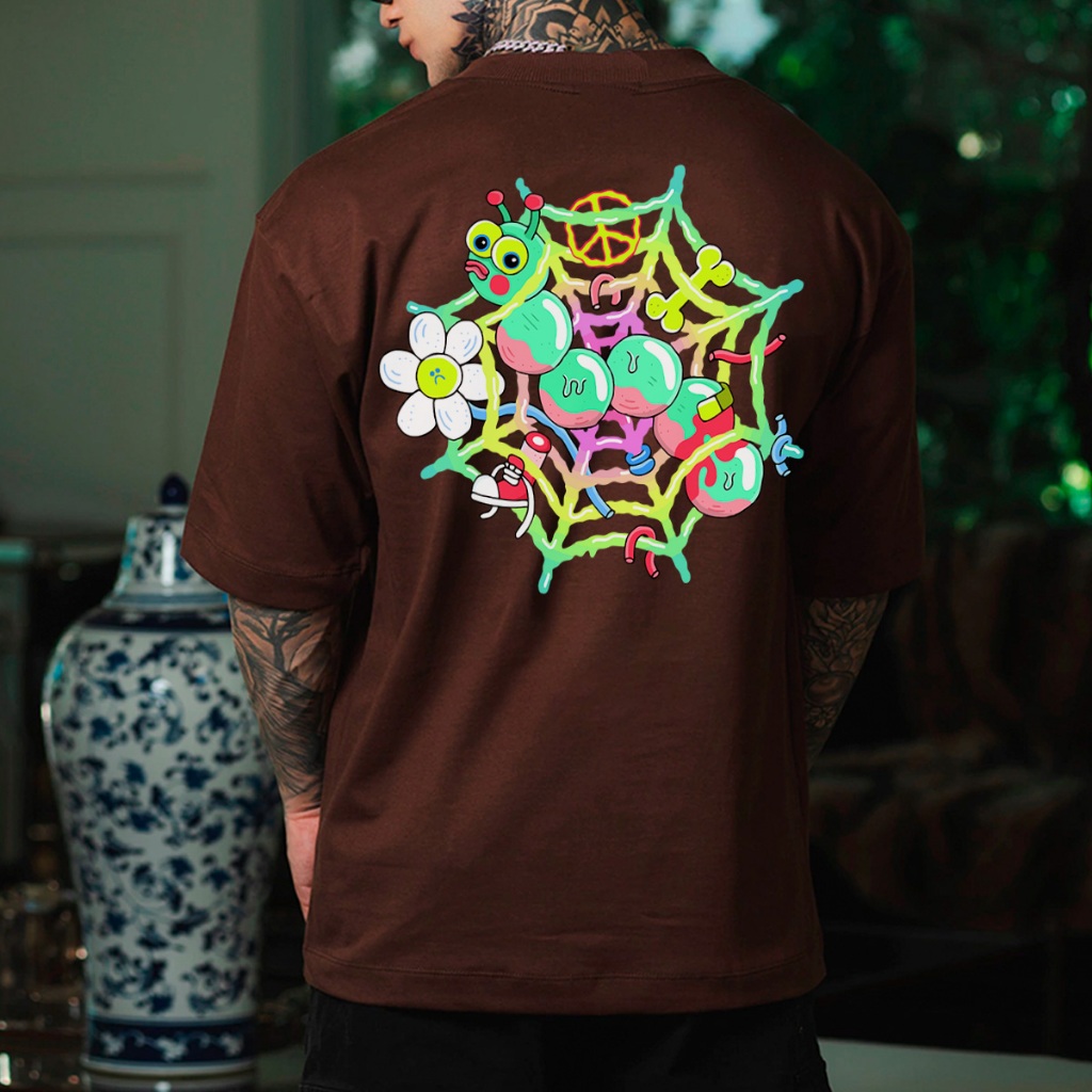 Camiseta Oversized Camisa StreetWear Thraser Worms Bugs Envio Imediato Premium OVER-321