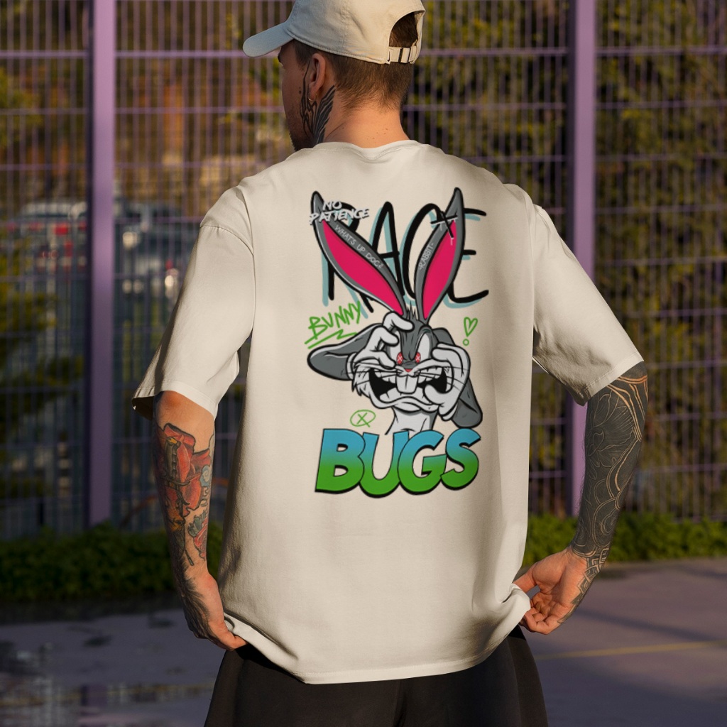Camiseta Oversized Premium Streetwear Bugs Bunny Street Ref: 0351