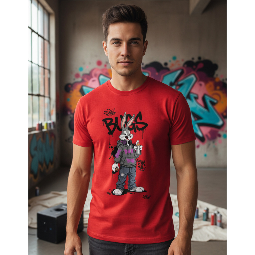 Camisa Streetwear Masculina Camiseta Perna Longa Bugs