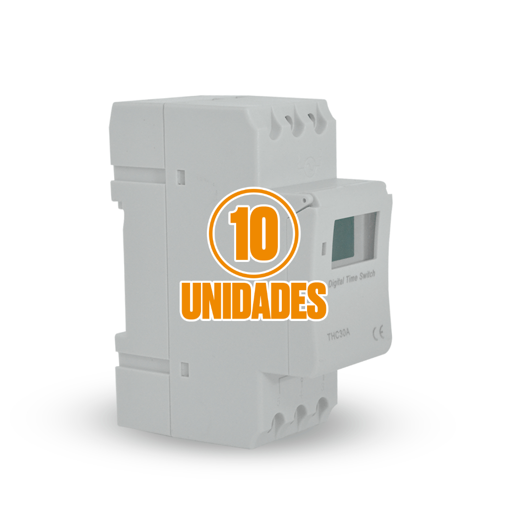 Kit C/ 10 Timer Programador Interruptor Horario Digital 220v