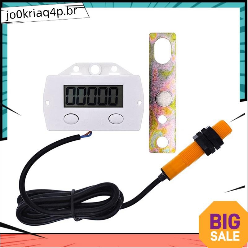 1 Conjunto De Display Digital Contador 5 Dígitos Eletrônico Interruptor Perfurador Medidor Indução B