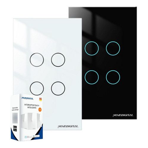 Interruptor Inteligente Wi-Fi 4 Botão Lite Nova Digital Original Conexão Alexa Goggle Amazon