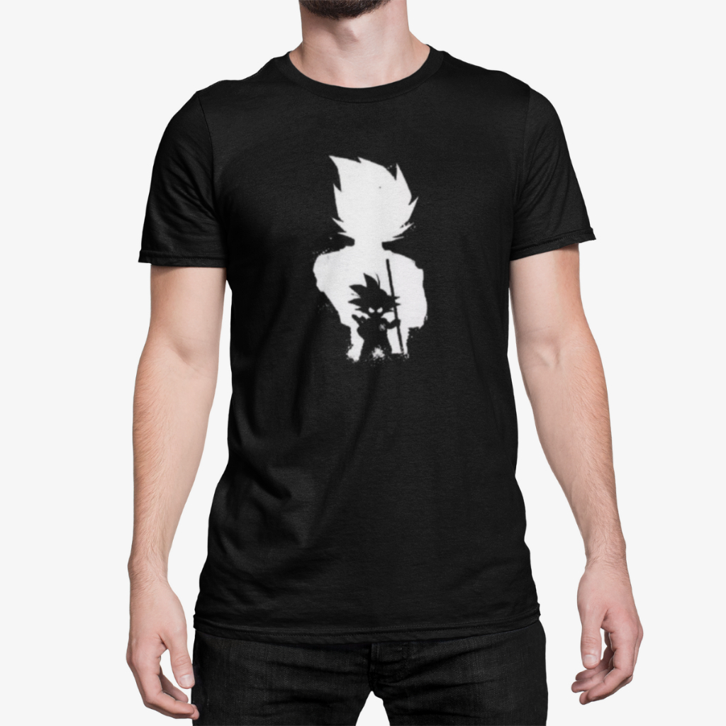 Camiseta Camisa Unissex Goku Sombra Anime Dragon Ball Z Oferta Envio Imediato