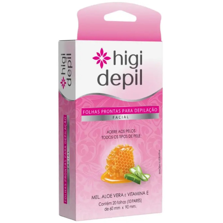 Higi Depil Folhas Depilatórias Faciais 20 Folhas