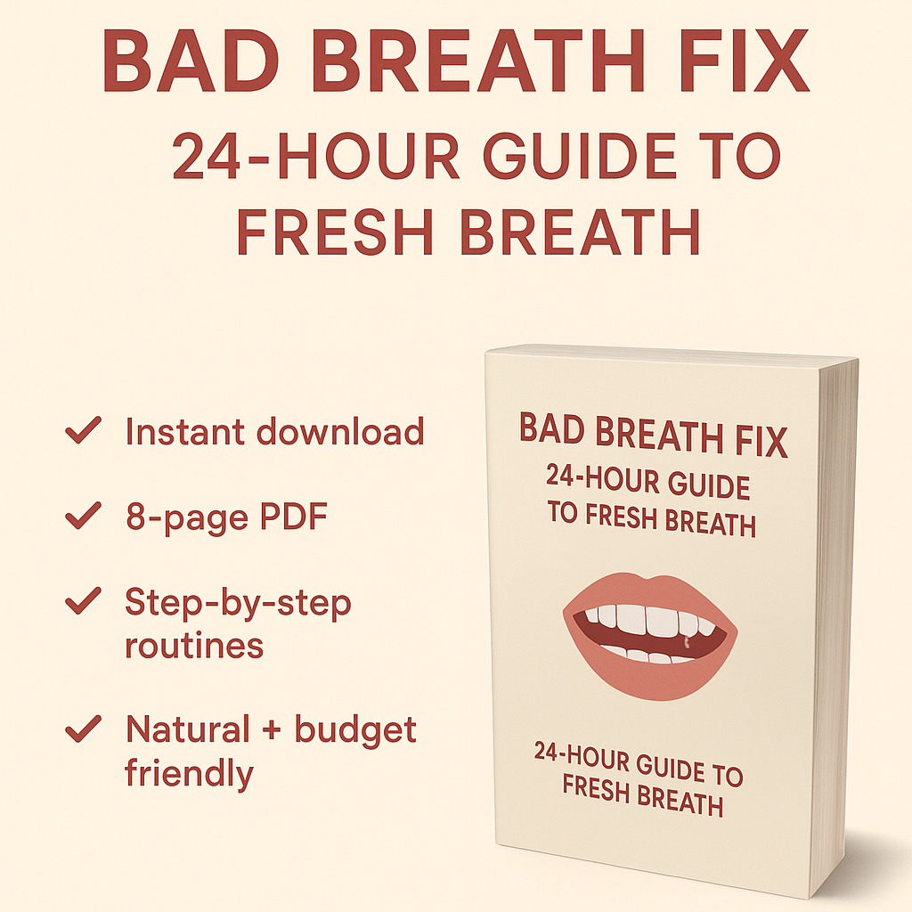BAD BREATH FIX: 24-HOUR GUIDE TO FRESH BREATH