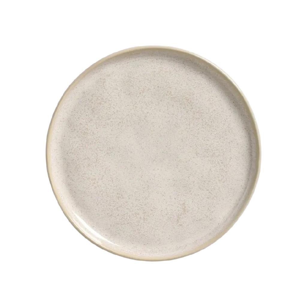 Prato Raso Cerâmica Off White Stoneware Durabilidade E Beleza Pra Sua Casa