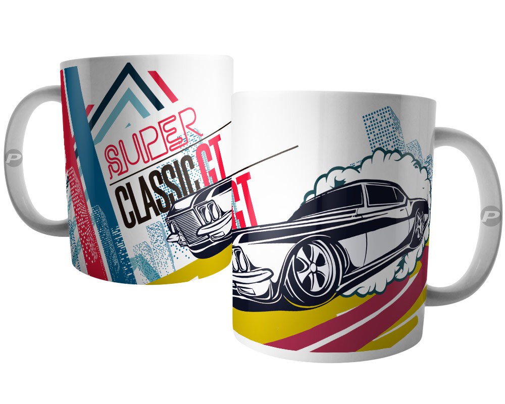 Caneca Carro Super GT Classic - Coleção Carros