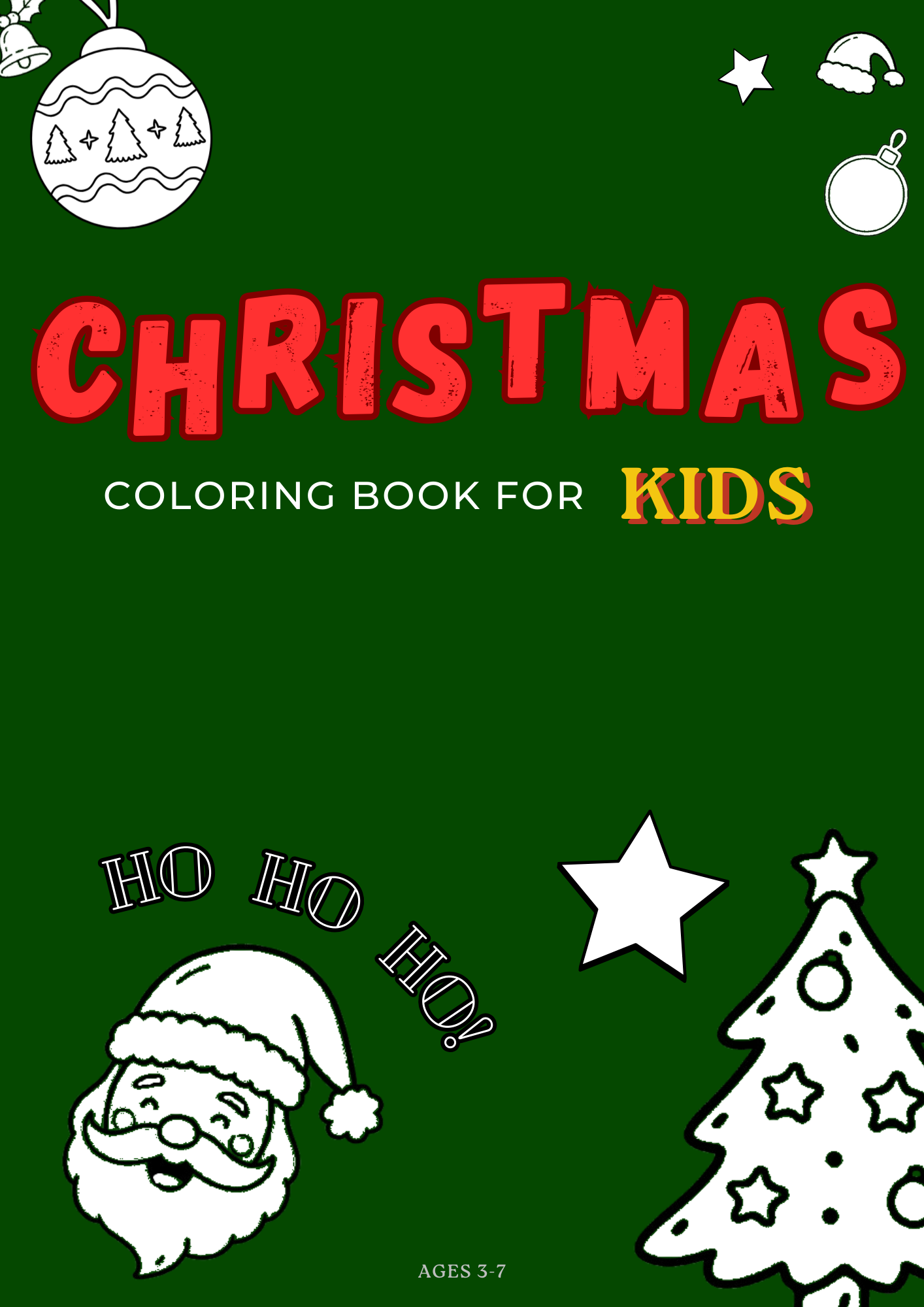Festive Christmas Coloring Book for Kids