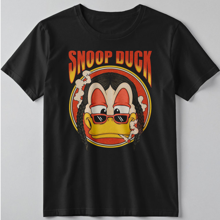Camiseta Masculina Snoop Duck Pato Hip Hop Rap 100% Algodão Plus Size Blusa